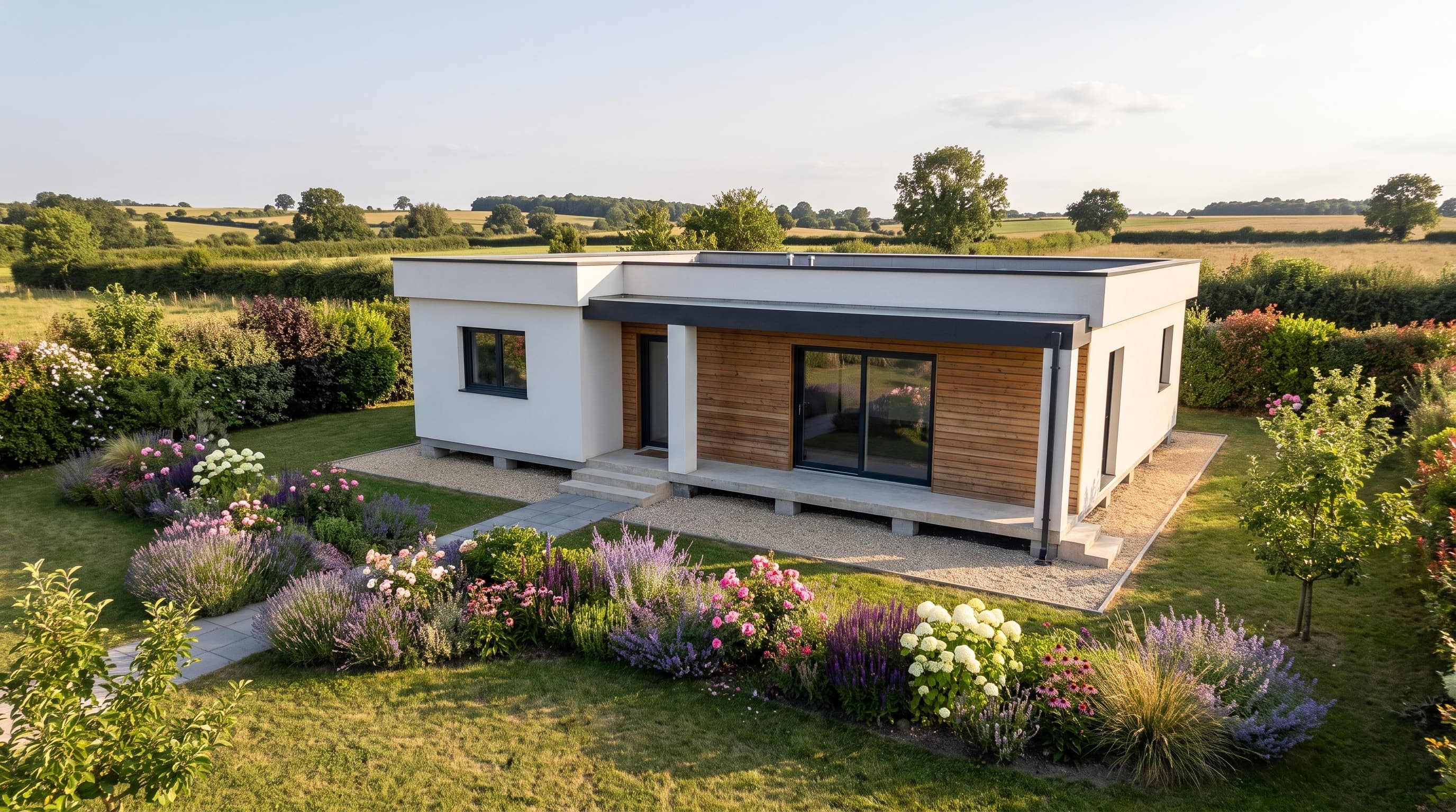 Sola 136 — Plain-pied toit plat, trois chambres et dressing — photo 3