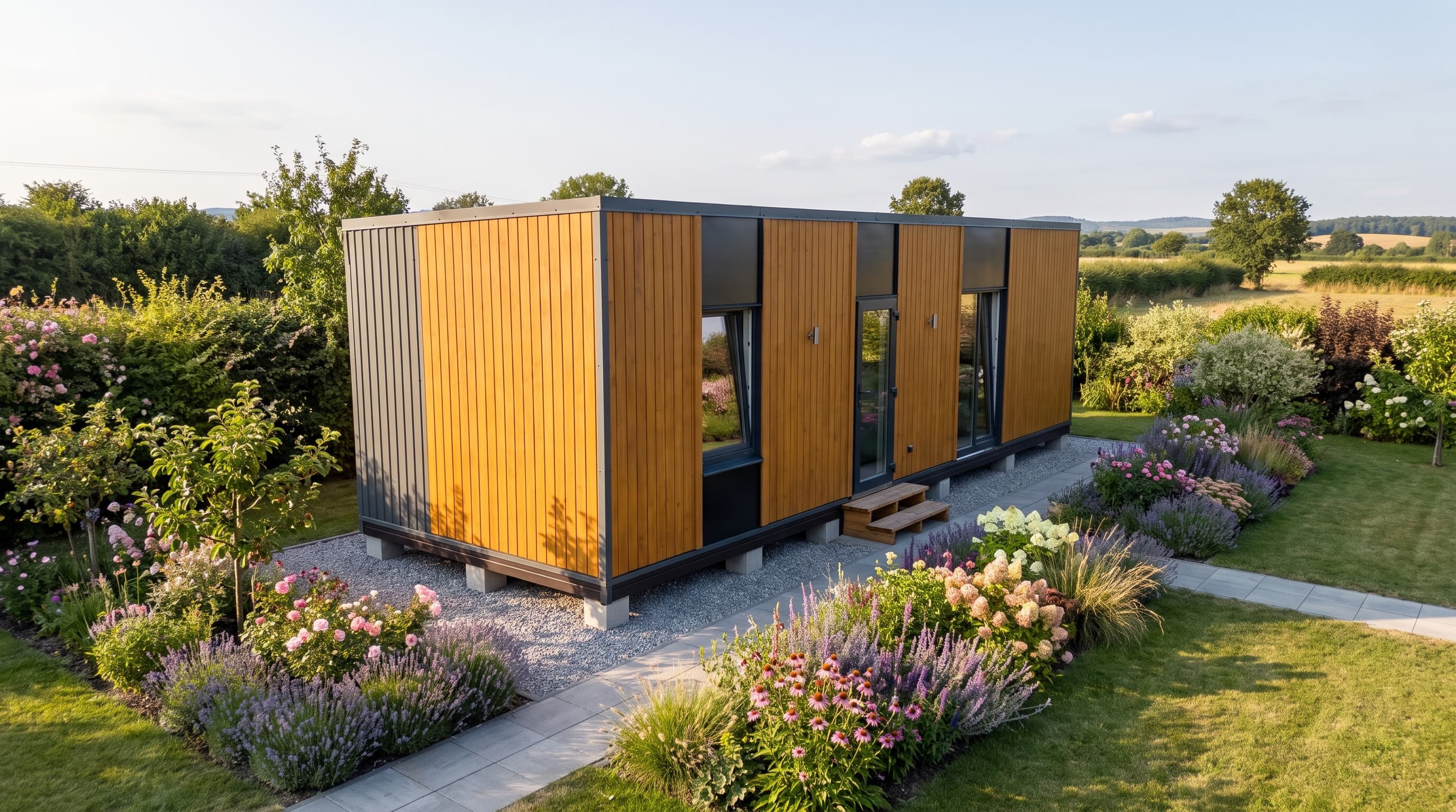 Thémis 35 — Épicéa et panneaux métal, une chambre — 34,9 m² — photo 2