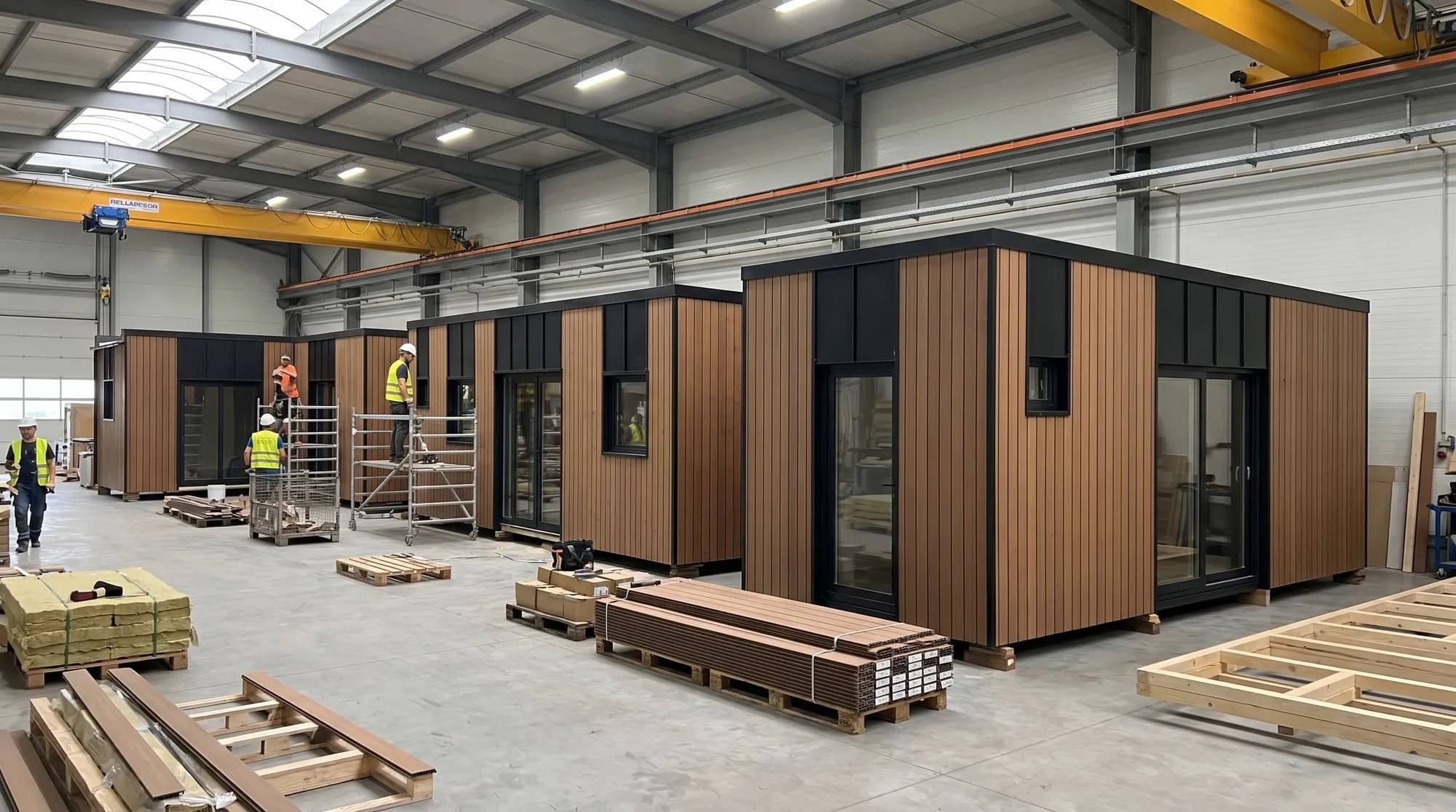 Modules Residale en cours d’assemblage dans l’usine partenaire en Pologne